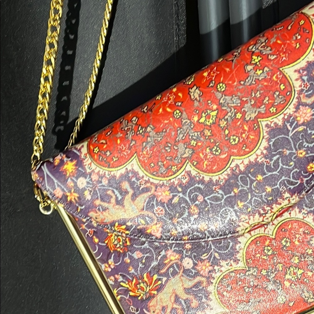 Vintage Robert Bestien purse,Elegant Gold and Red Women's Bag - Picture 3 of 16